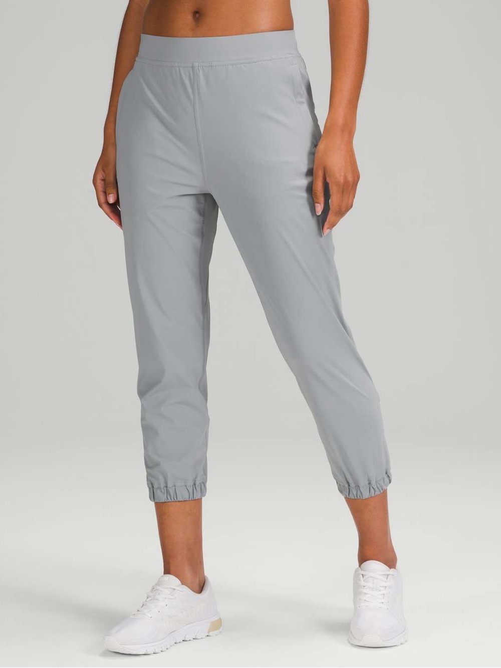 lululemon athletica Light Gray Cropped Track Joggers